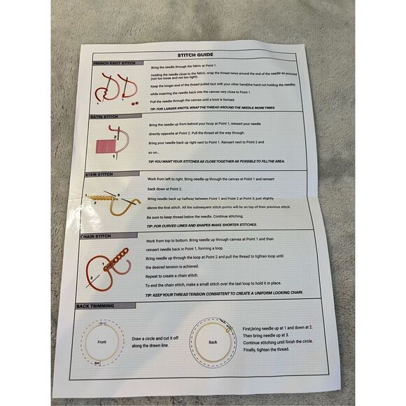 Mushroom Embroidery Beginners Kit - Picture 3 of 4